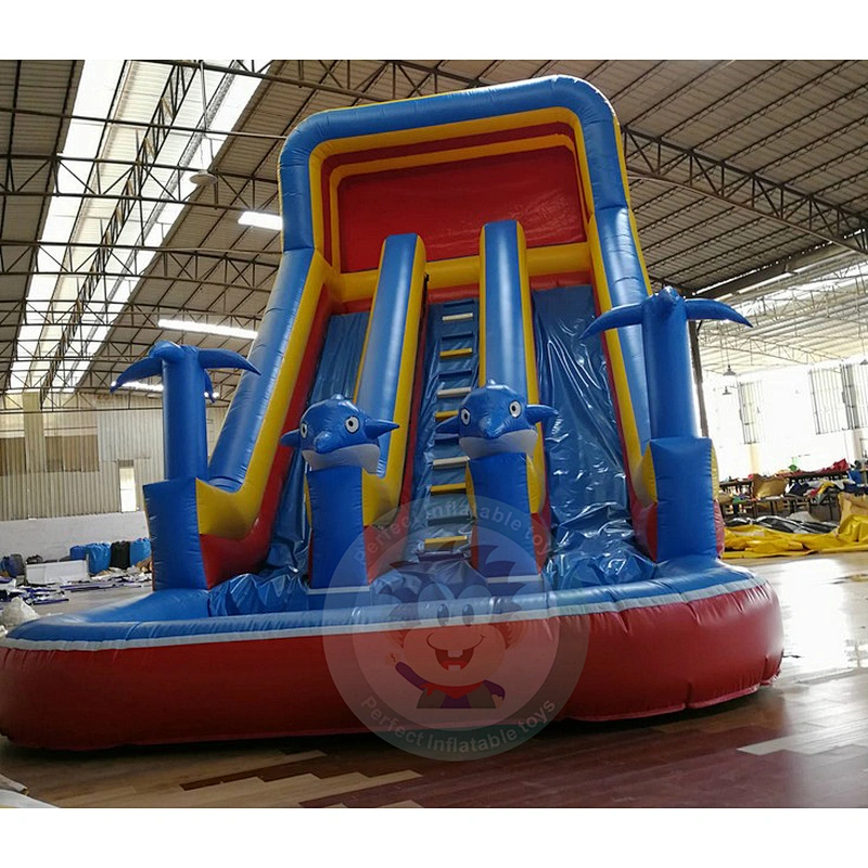 Commercial Durable PVC Material Giant Inflatable Water Slide For Water Park Used