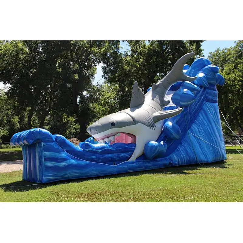 commercial crazy slide for sale  outdoor inflatable shark slide
