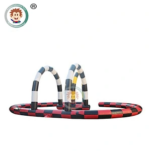 China Supplier Commercial Inflatable Race Track Portable Inflatable Go Kart Racing For Sale