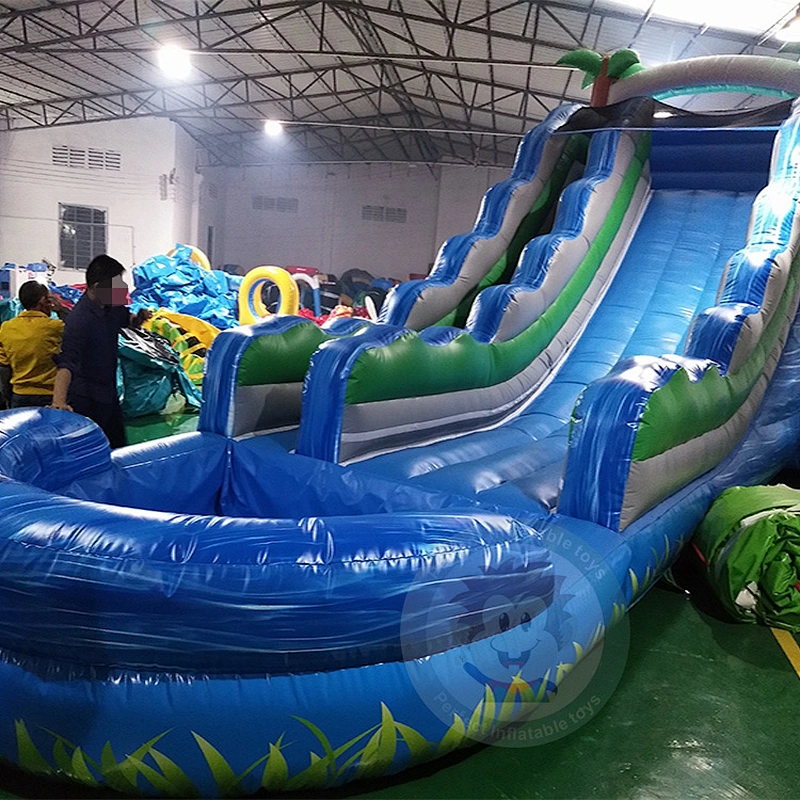 Factory  Supply Children Theme Water Playground Float Water Slide For Sale