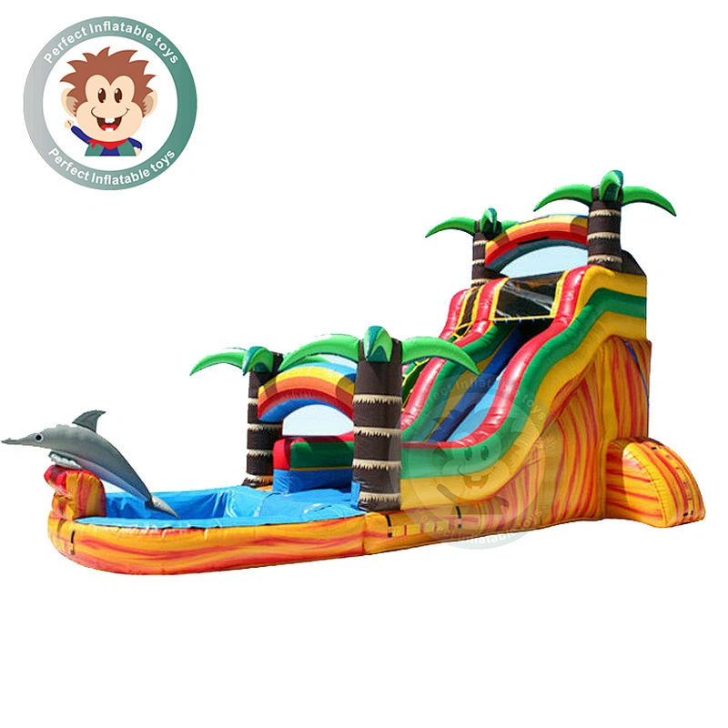 Customized Chinese Factory Inflatable Water Slide Bounce House With Kids Water Game Toys
