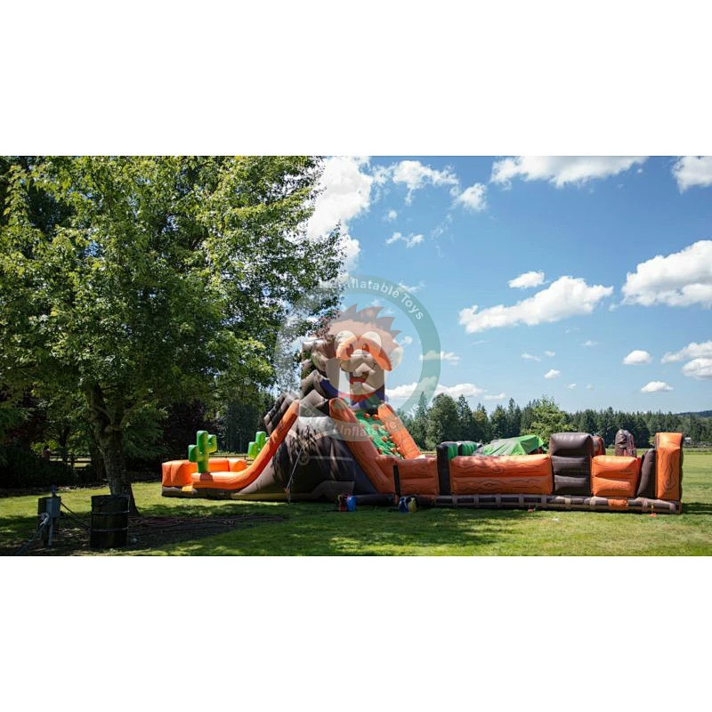 Kids Water Course For Pool Inflatable Obstacle Challenge
