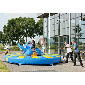 Commercial jumper cartoon design elephant inflatable pull rodeo