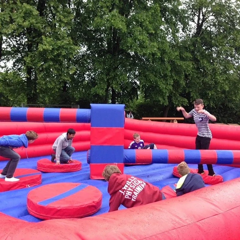 total wipeout sweeper sports inflatable hire fun inflatable games