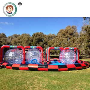 China Supplier Commercial Inflatable Race Track Portable Inflatable Go Kart Racing For Sale