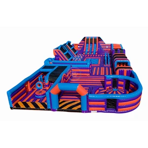 Commercial adult obstacle playground inflatable theme park