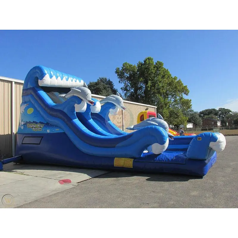 Giant Shark Inflatable Pirate Ship Slide