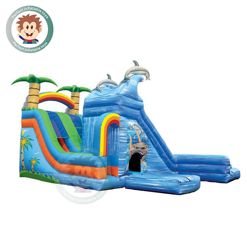 Discount Price Above Ground Swimming Pools Inflatable Bouncer Water Slide For Sale