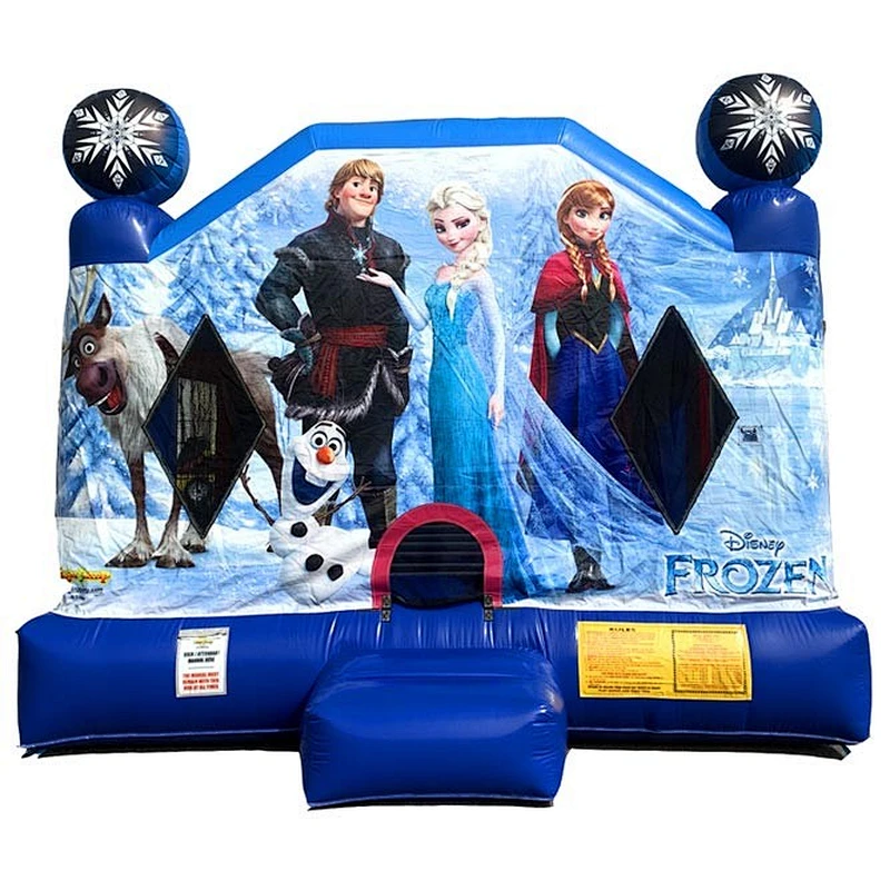 commercial frozen inflatable bouncer combo jumps inflatable slide with bouncer