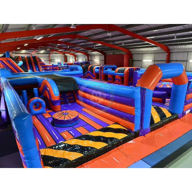 Commercial adult obstacle playground inflatable theme park