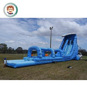 30 Meters Long Small Jumping Castles Inflatable Water Slide