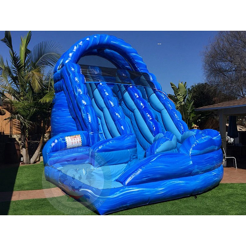 Colorful Water Park Toys Cheap Inflatable Long Water Slide With Kids Joy