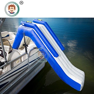 China Outdoor Floating Water Toys Commercial Inflatable Yacht Water Slide For Adults