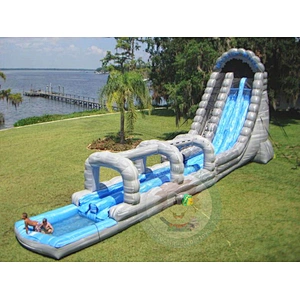 Summer Commercial Fiberglass Inflatable Water Slide For Large Water Park