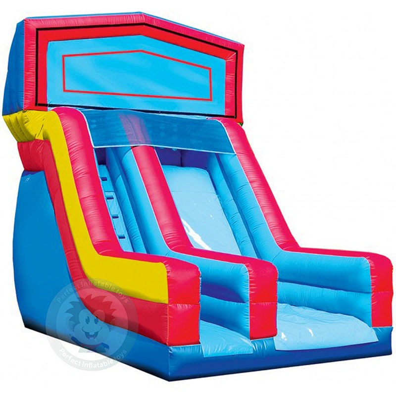 Professional Custom Design Colorful Double Slide Giant Inflatable Water Slide