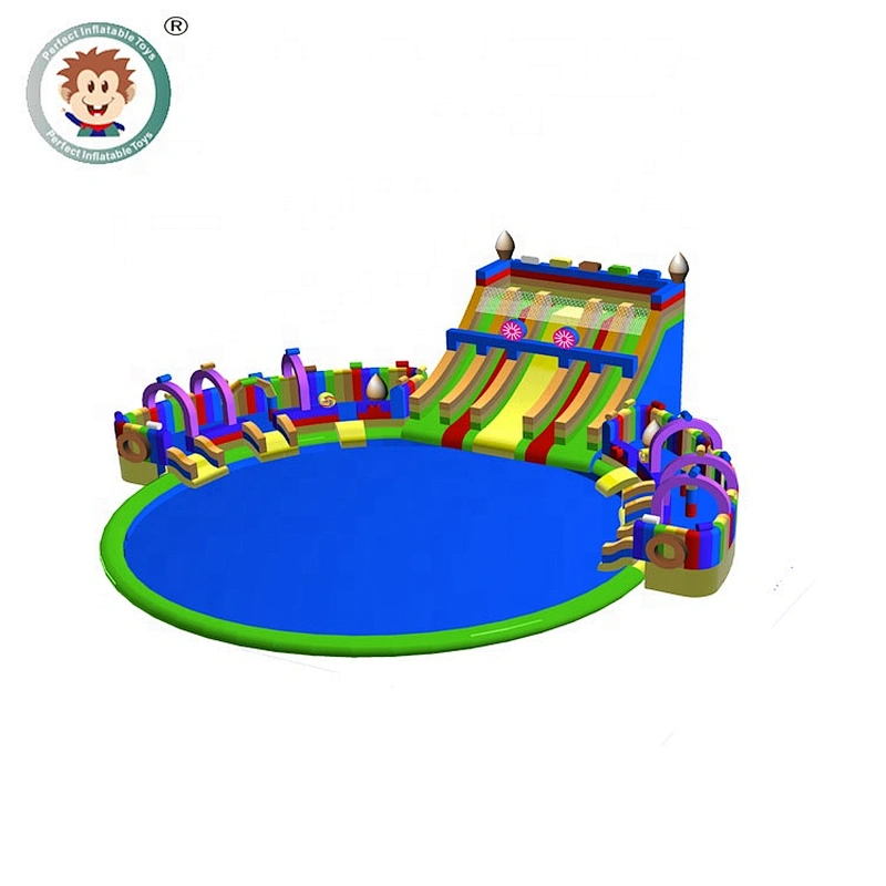 China Supplier Commercial Outdoor  Water Slide Playground Kids Inflatable Water Amusement Park For Sale