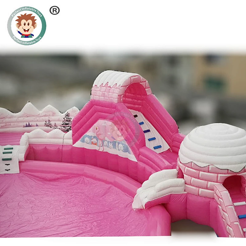 Outdoor Kids Water Slide Playground Commercial Inflatable Water Amusement Park For Sale