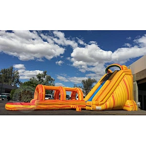 Fashion Water Park Equipment High Quality Small Water Slide With Pool