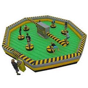 Inflatable wipeout Fun jump Sweeper Last Man Standing Game