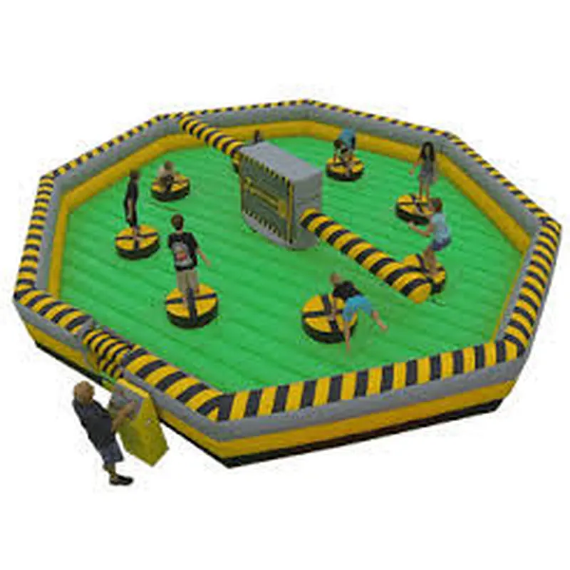 Inflatable wipeout Fun jump Sweeper Last Man Standing Game