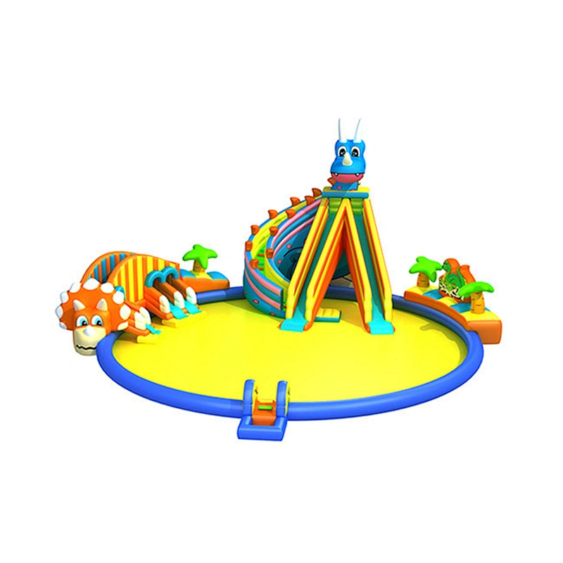 Pink bear inflatable water slide pool inflatable water play equipment