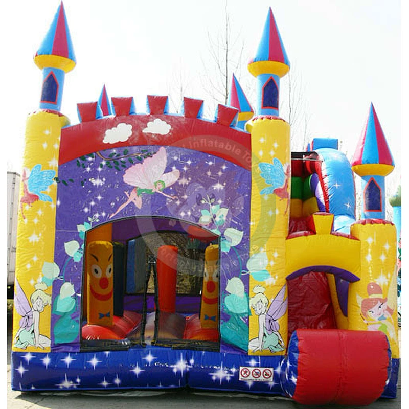 Commercial used for sale inflatable bounce house with slide