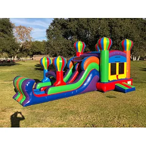 colorful inflatable obstacle course for kids
