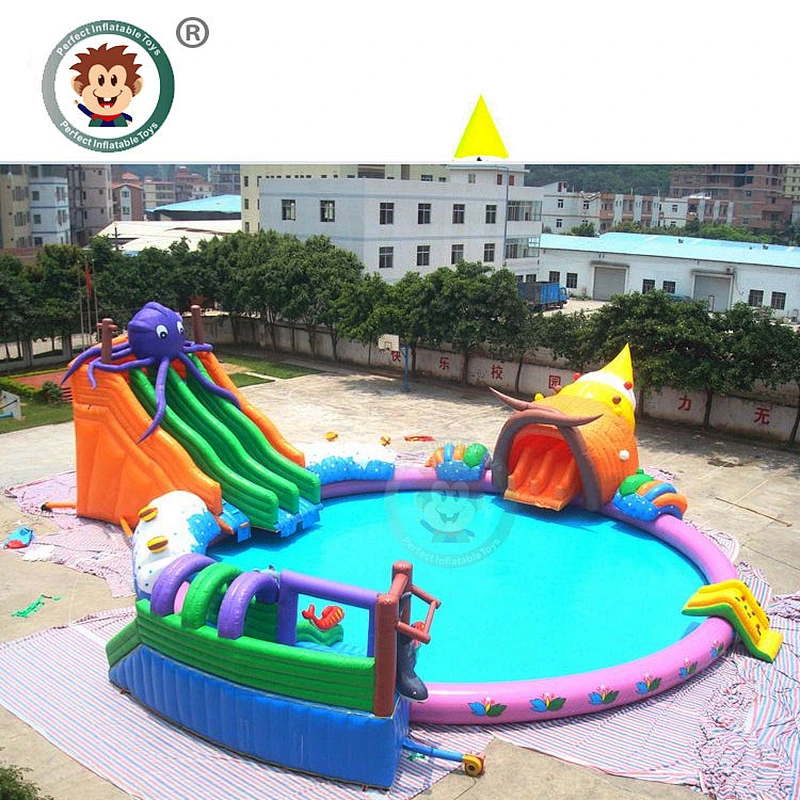 Hot Sale Outdoor Water Slide Playground Commercial Backyard Inflatable Water Park For Kids