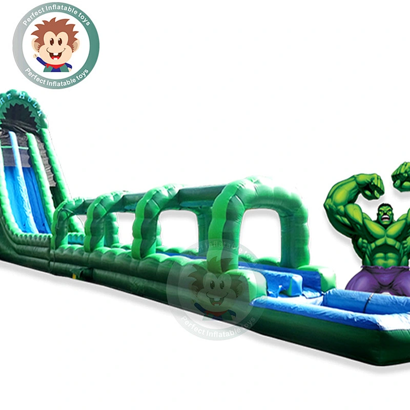 Summer Mini Water Park Play Equipment Inflatable Water Slide With Pool For Children