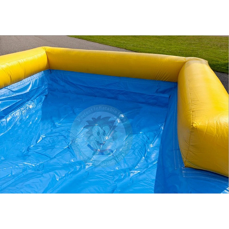 Outdoor Fashion Commercial PVC Tarpaulin Large Inflatable Water Slide For Rental