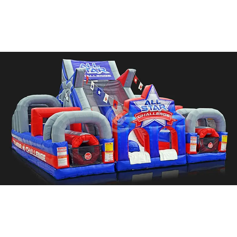 Park Commercial Tunnel Inflatable Obstacle Courses Adult