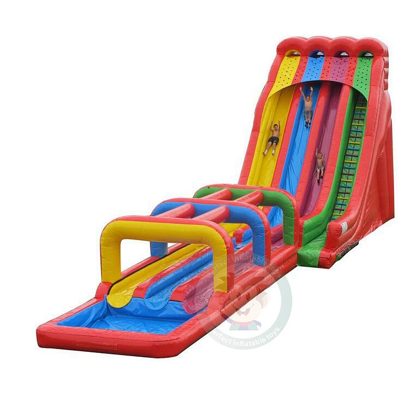 Outdoor Water Park Equipment PVC Material Plastic Long Water Slide For Sale