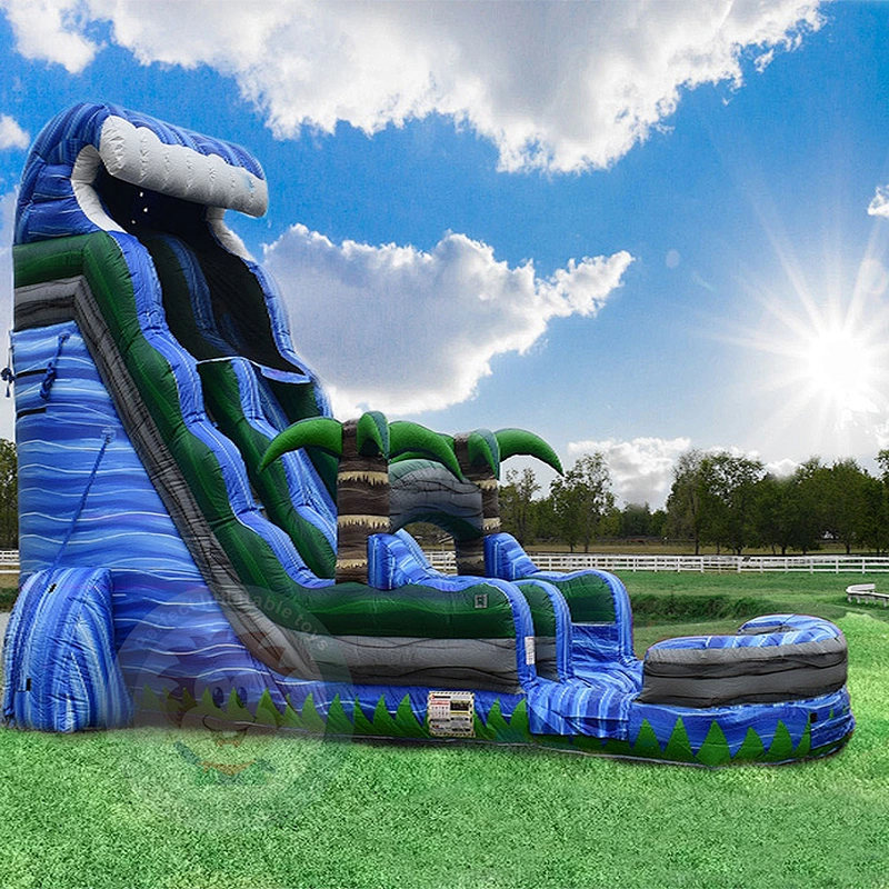 Customized New Technology Design Cheap PVC Material Long Water Slide