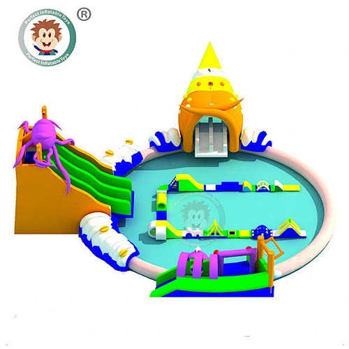 Hot Sale Outdoor Water Slide Playground Commercial Backyard Inflatable Water Park For Kids