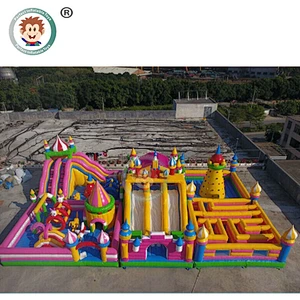 China Supplier Mobile Large Inflatable Playground Kids Giant Inflatable Fun City On Sale
