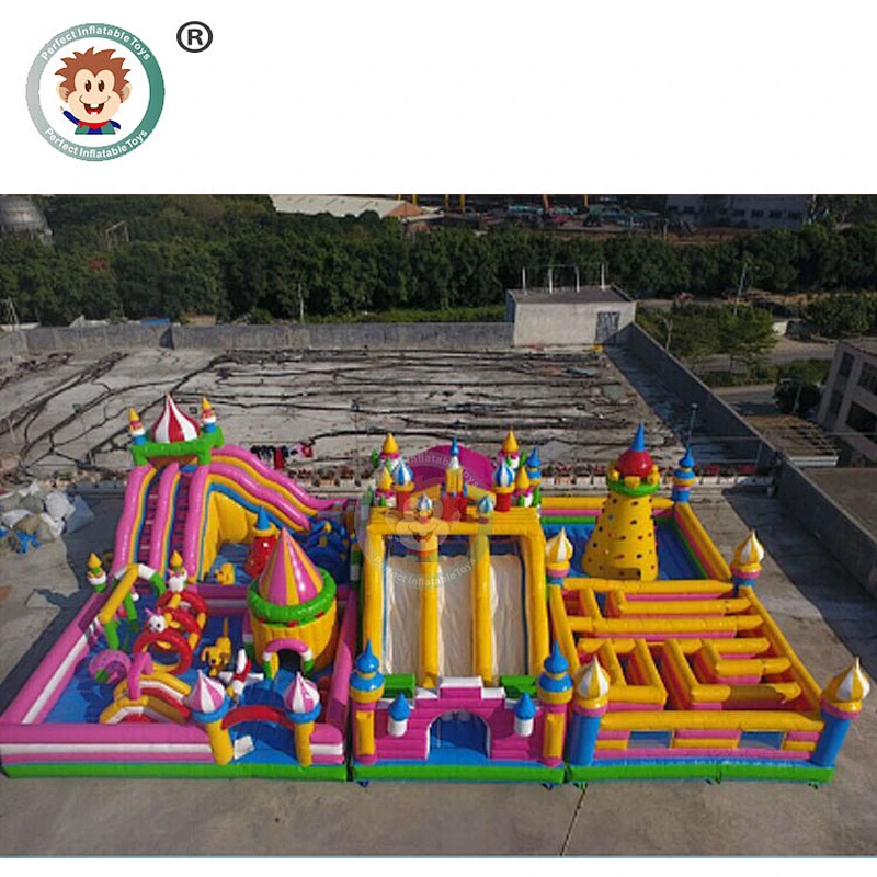 China Supplier Mobile Large Inflatable Playground Kids Giant Inflatable Fun City On Sale