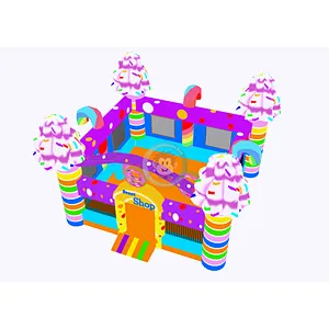 New design sweet shop kid inflatable bounce house for party