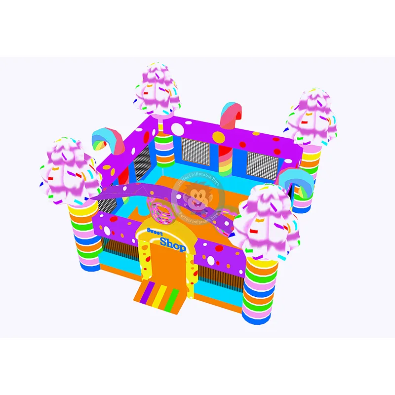 New design sweet shop kid inflatable bounce house for party