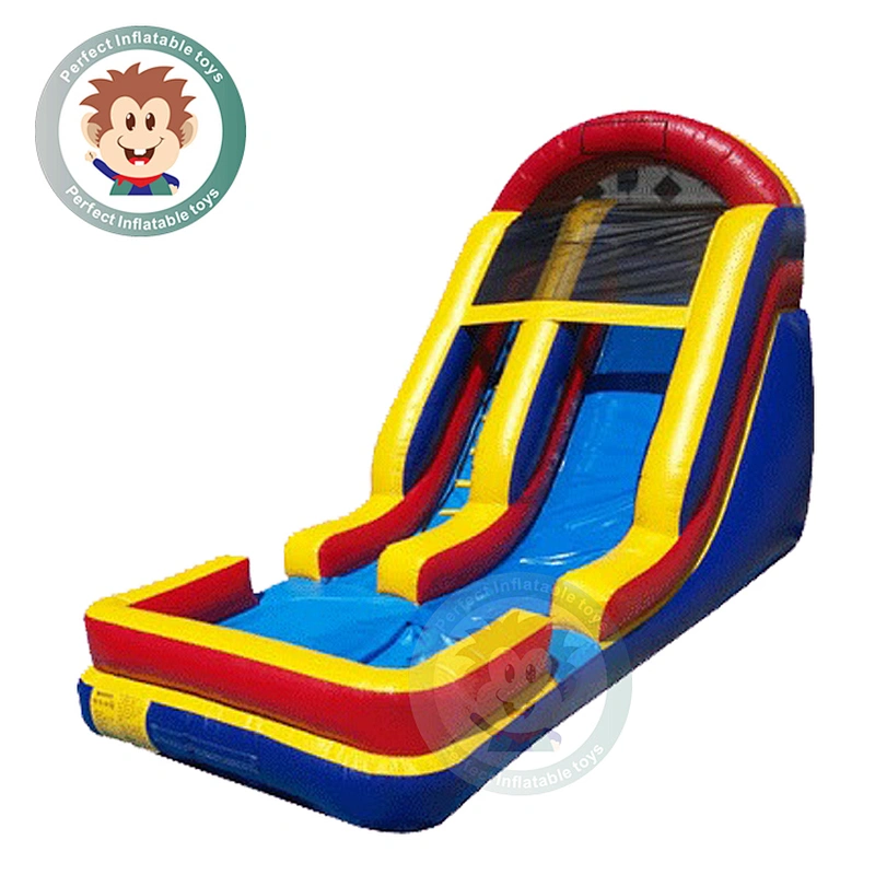 Hot Sale Cheap Price PVC Material Giant Inflatable Water Slide  With Small Pool