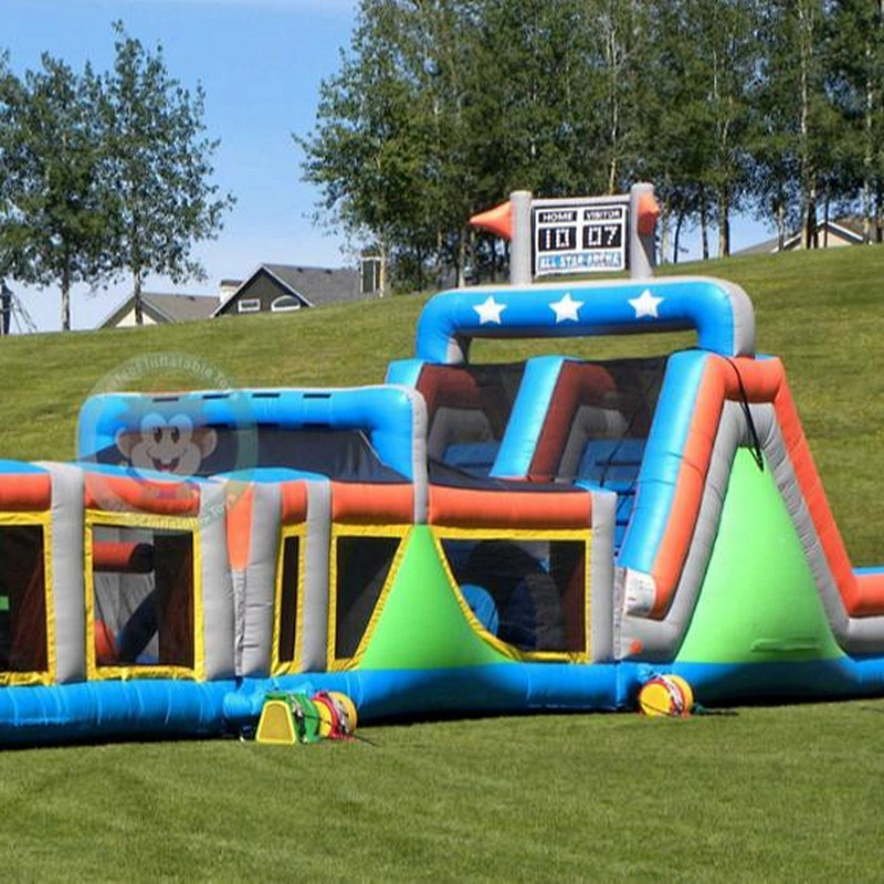 Crocodile Caterpillar Inflatable Military Obstacle Course