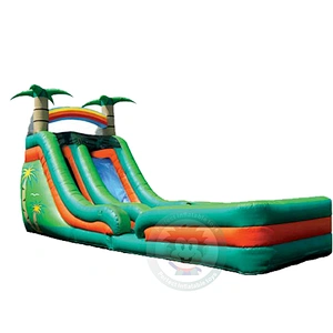 Hot Sale Kids Water Game Equipment Inflatable Water Slide With Swimming Pool