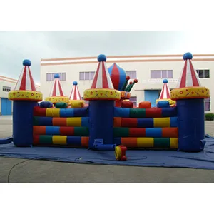 colorful Inflatable maze inflatable sports game for commercial