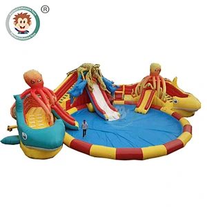 Hot Sale Outdoor Water Playground Amusement Inflatable Water Slide For Kids