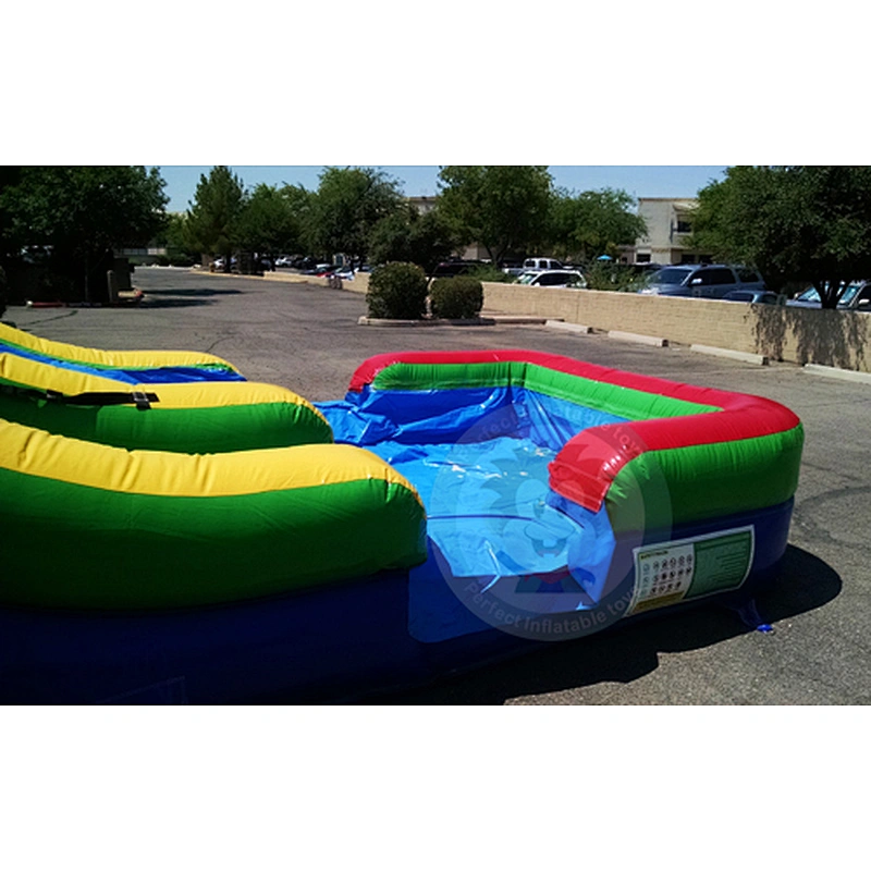 Hot Sale Cheap Price PVC Material Giant Inflatable Water Slide  With Small Pool