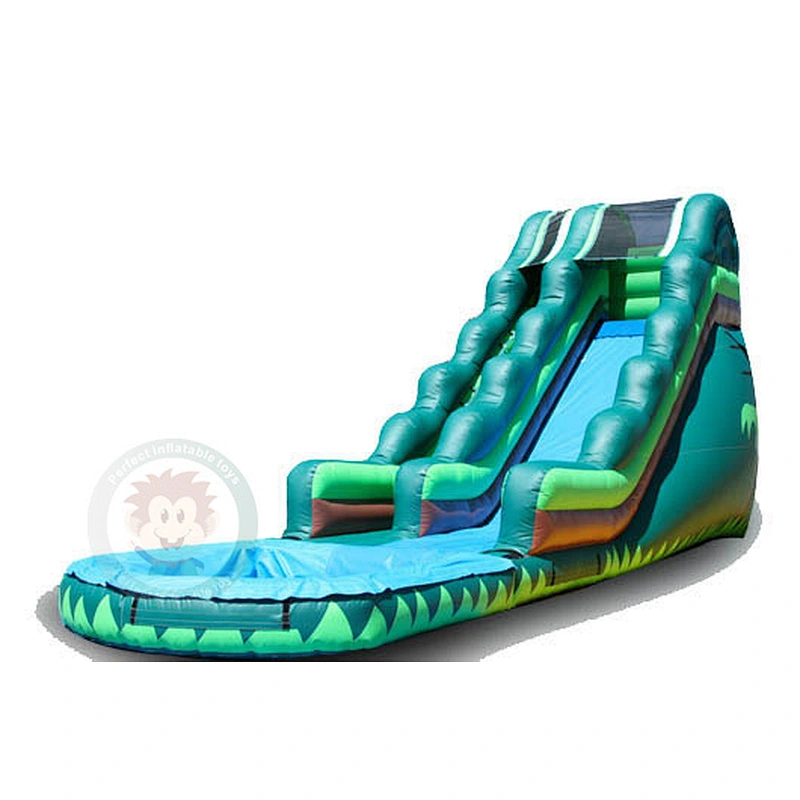 Custom Commercial Long Inflatable Water Slide Bouncy Castle For Kids