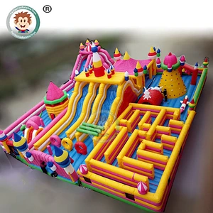 China Supplier Mobile Large Inflatable Playground Kids Giant Inflatable Fun City On Sale