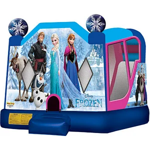 commercial frozen inflatable bouncer combo jumps inflatable slide with bouncer