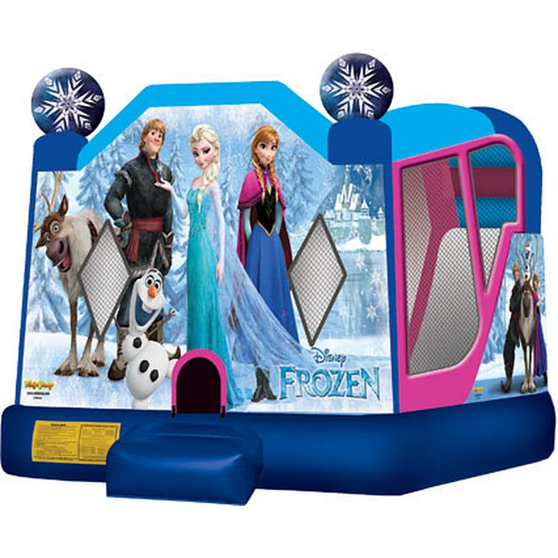 commercial frozen inflatable bouncer combo jumps inflatable slide with bouncer
