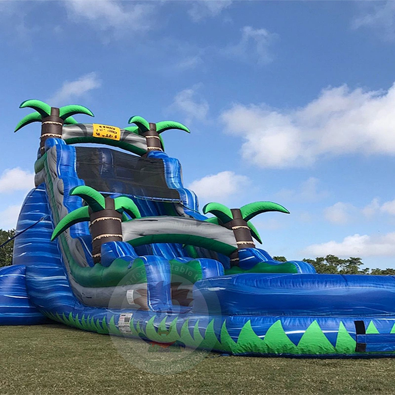 Professional Supply Commercial Adult Giant Size Inflatable Water Slide For Sale