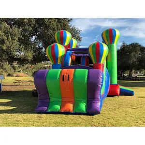 colorful inflatable obstacle course for kids